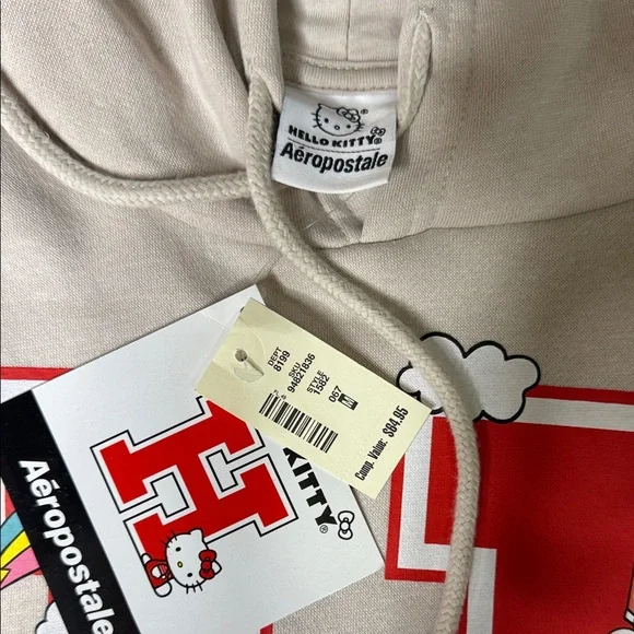 Hello Kitty Women’s Beige Sweatpants with Red Accents - Picture 3 of 8